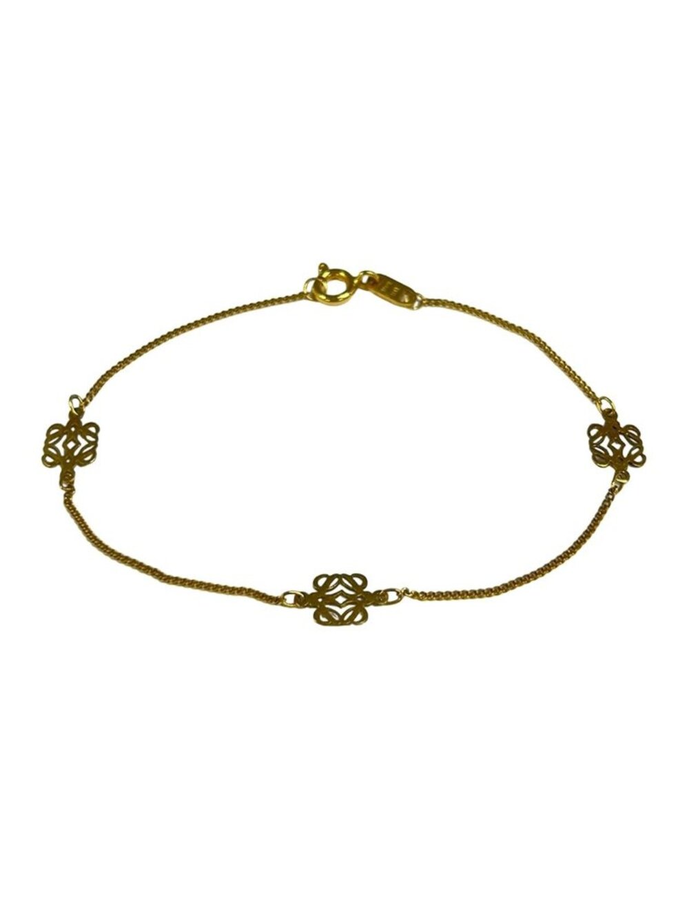 Loewe Bracelet 18k Yellow Gold Anagram - Picture 1 of 5